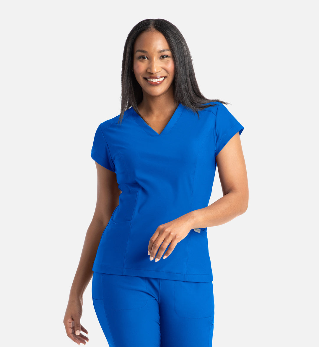2501 - Embrace Scrubs Zoe - Banded V-Neck Top