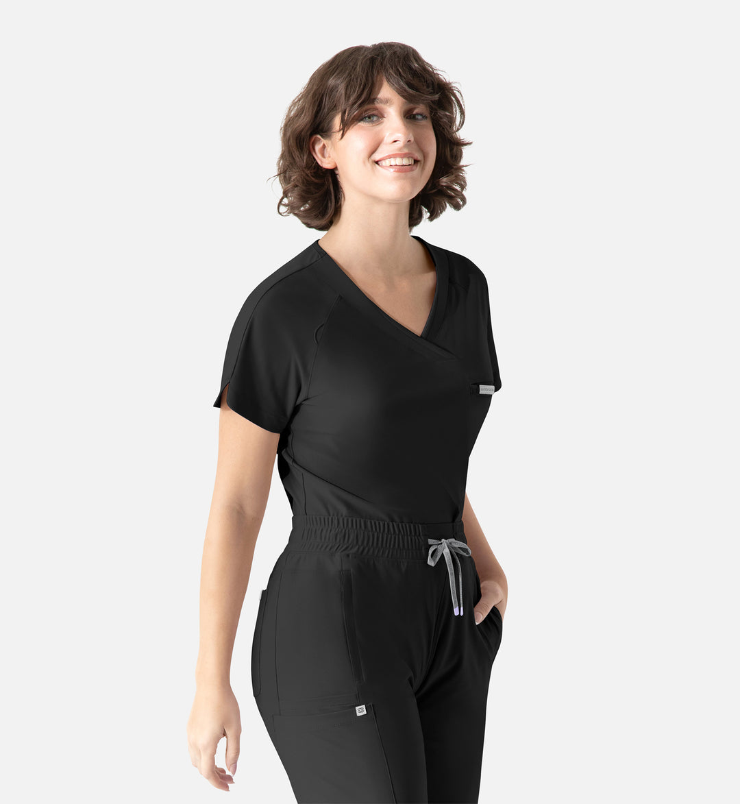 2502 - Embrace Scrubs Luna - Tuckable Y-Neck Top