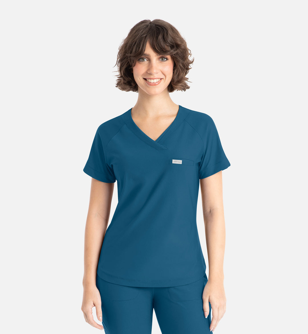 2502 - Embrace Scrubs Luna - Tuckable Y-Neck Top