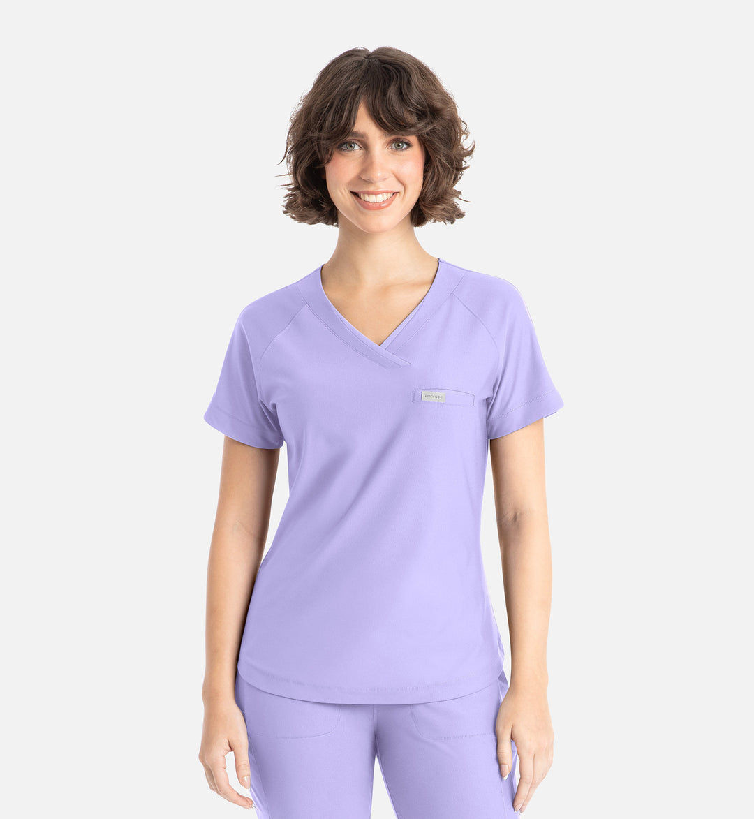 2502 - Embrace Scrubs Luna - Tuckable Y-Neck Top