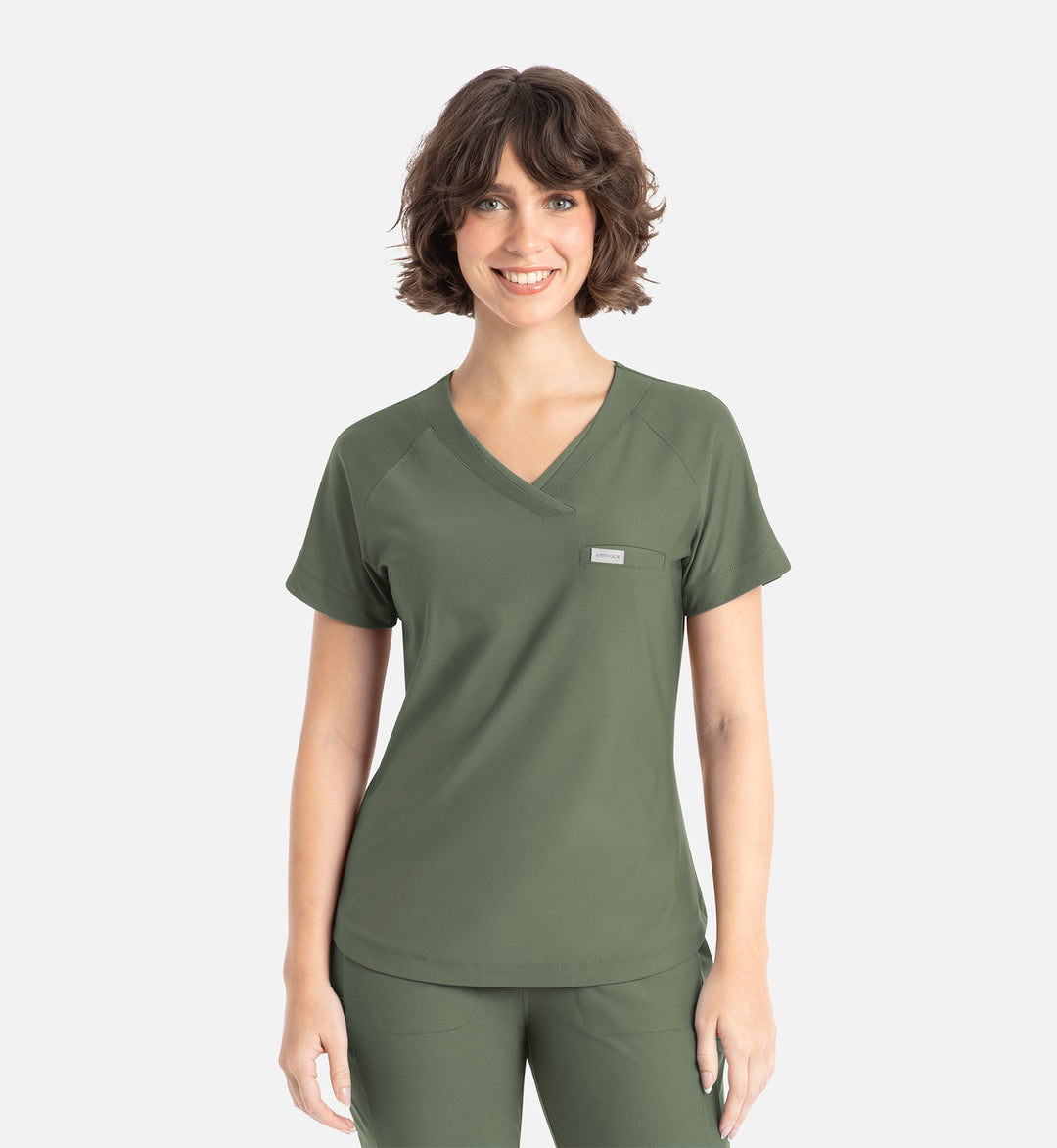 2502 - Embrace Scrubs Luna - Tuckable Y-Neck Top