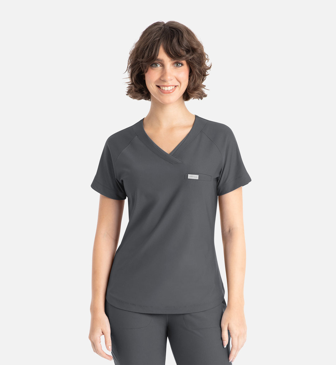 2502 - Embrace Scrubs Luna - Tuckable Y-Neck Top