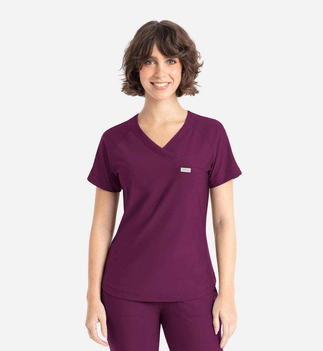 2502 - Embrace Scrubs Luna - Tuckable Y-Neck Top