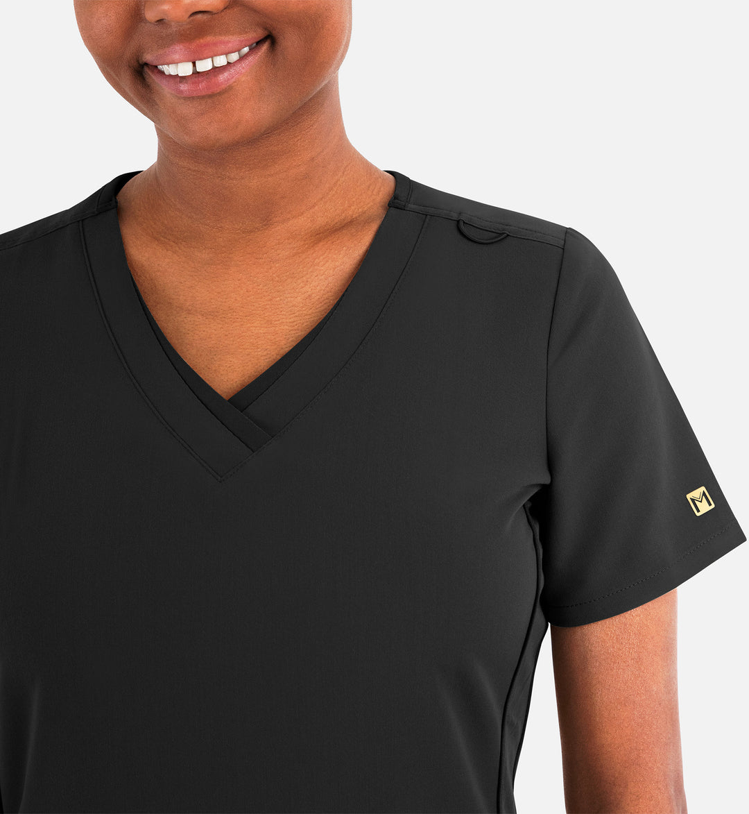 3901 - Matrix Pro - Women's Layered V-Neck Top