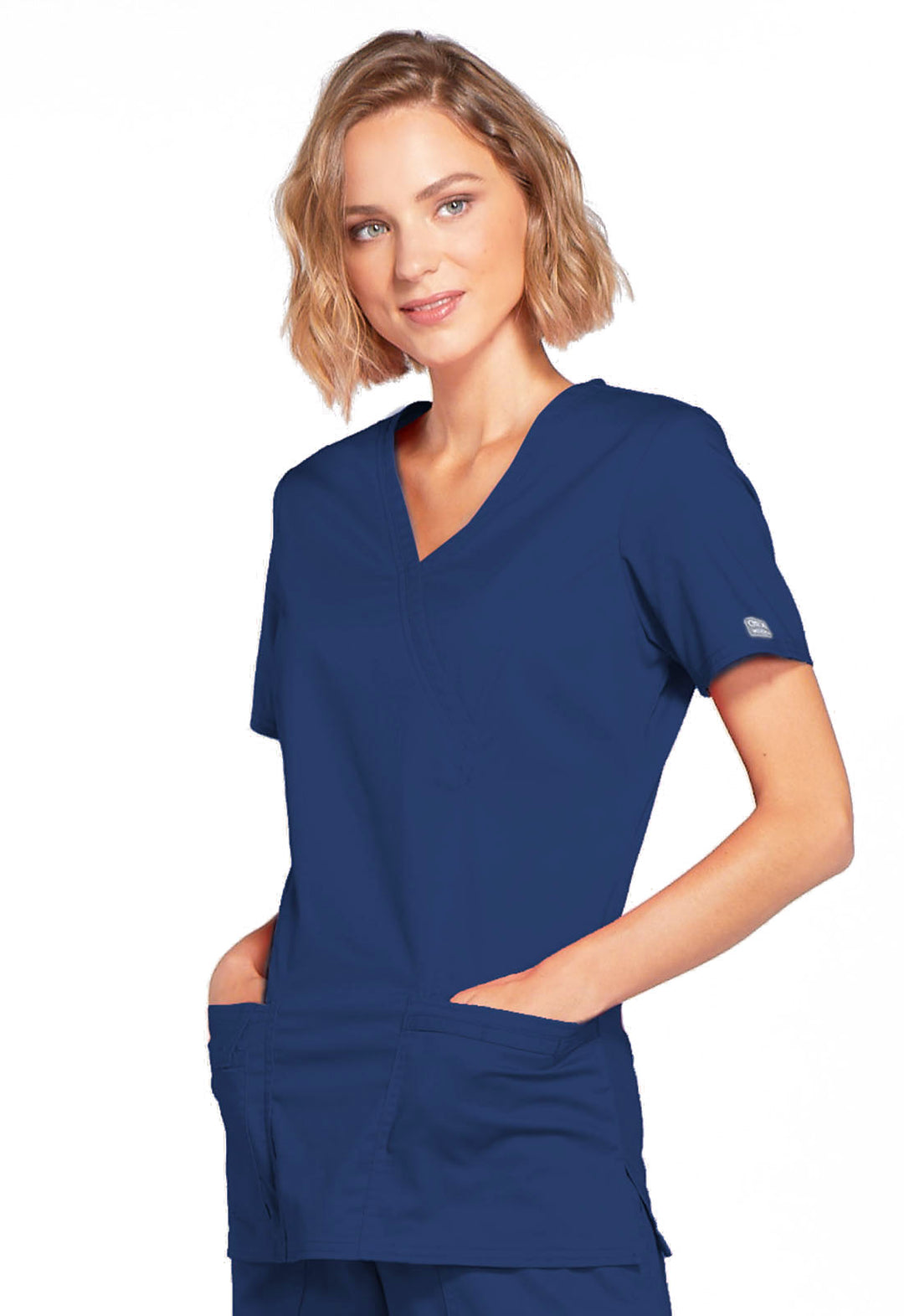 4728 - WW Core Stretch - Cherokee - Top Estilo Cruzado (Mock Wrap) - Mujer