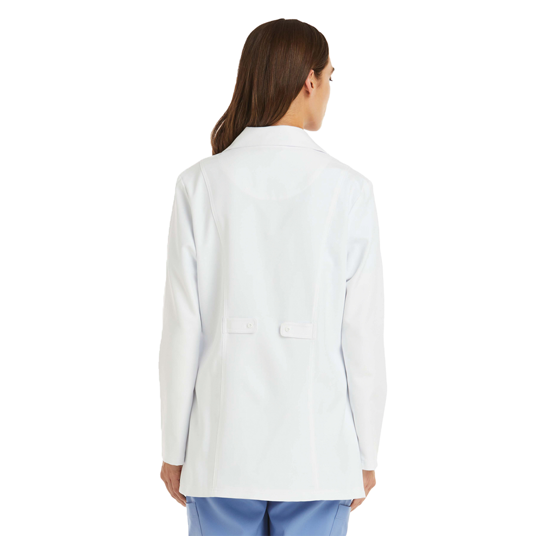 5973 - Momentum Lab Coats - Women's Snap 28.5" Consultation Lab Coat