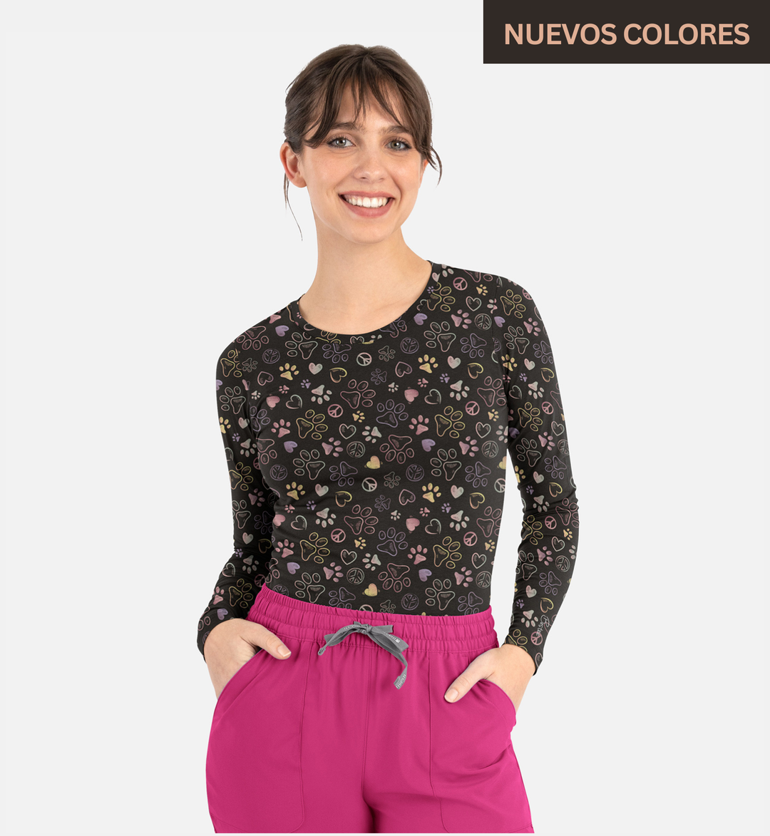 6909 - Bestee - Women's Basi Long Sleeve Underscrub Tee