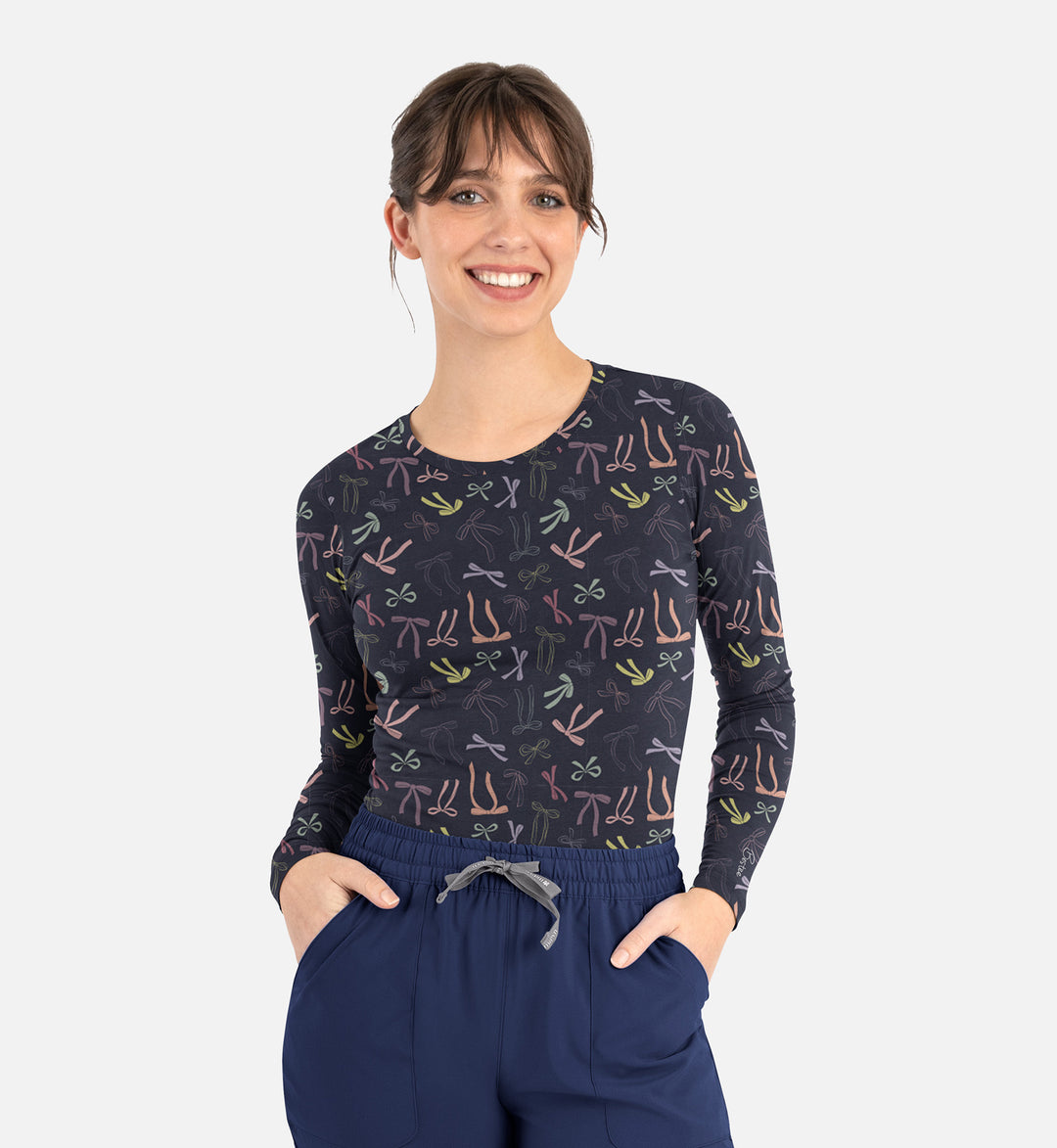 6909 - Bestee - Women's Basi Long Sleeve Underscrub Tee